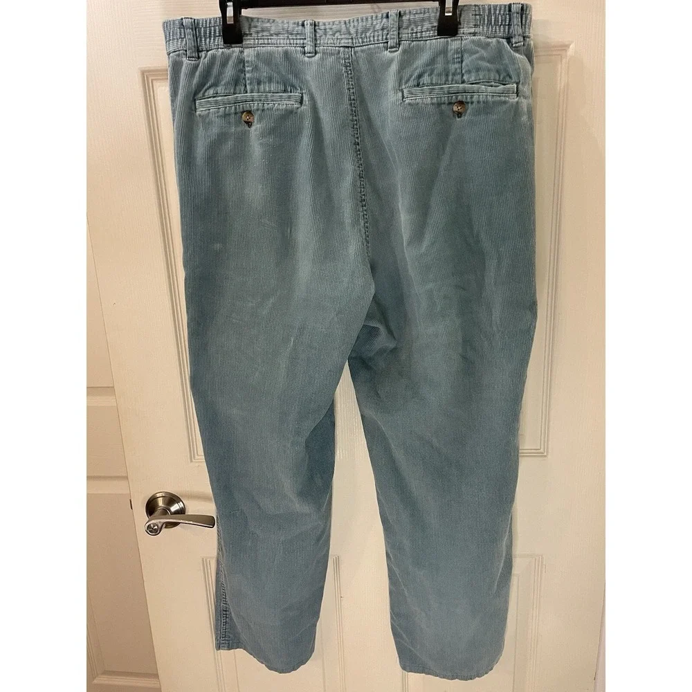 Eddie‎ Bauer Outdoor Outfitter Corduroy Men's Pants Size 38x26.5 (Duck egg Blue)
